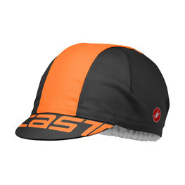 CASTELLI Cycling hat - A BLOC - orange/black