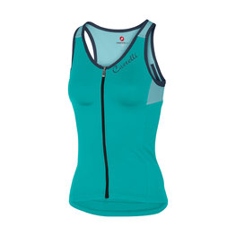 CASTELLI Cycling sleeveless jersey - SOLARE LADY - blue