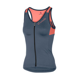 CASTELLI Cycling sleeveless jersey - SOLARE LADY - blue/pink