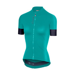 CASTELLI Cycling short sleeve jersey - ANIMA 2.0 LADY - blue/green