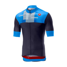 CASTELLI Cycling short sleeve jersey - A BLOC - blue
