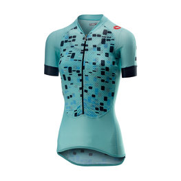 CASTELLI Cycling short sleeve jersey - CLIMBER'S LADY - blue