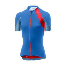 CASTELLI Cycling short sleeve jersey - SCHEGGIA 2.0 LADY - blue/red