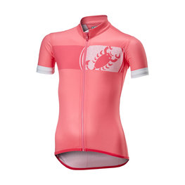 CASTELLI Cycling short sleeve jersey - FUTURE RACER KIDS - pink