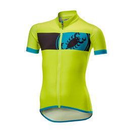 CASTELLI Cycling short sleeve jersey - FUTURE RACER KIDS - yellow