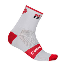 CASTELLI Cyclingclassic socks - ROSSO CORSA 9 - white/red