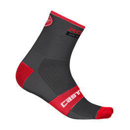 CASTELLI Cyclingclassic socks - ROSSO CORSA 9 - grey/red