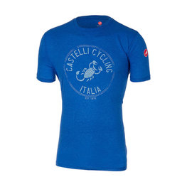 CASTELLI Cycling short sleeve t-shirt - ARMANDO  - blue