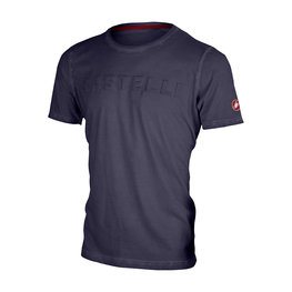 CASTELLI Cycling short sleeve t-shirt - BASSORILIEVO - blue