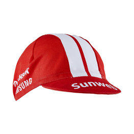 Cycling hat - SUNWEB 2019  - white/red
