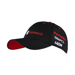 Cycling hat - SUNWEB 2019 PODIUM - black/red