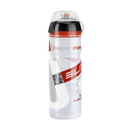Cycling water bottle - SUPERCORSA MTB 750 m - red/transparent
