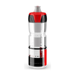 ELITE Cycling water bottle - CRYSTAL OMBRA 750 ml - transparent/red/black