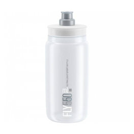 Cycling water bottle - FLY 550 ml  - transparent/grey