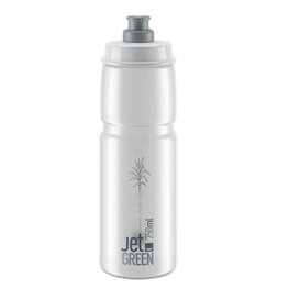 ELITE Cycling water bottle - JET GREEN 750 ml - transparent