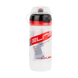 Cycling water bottle - CORSA MTB 550 ml - transparent/red