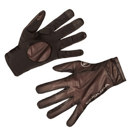 Cycling long-finger gloves - ADRENALINE SHELL - black