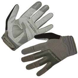 Cycling long-finger gloves - HUMMVEE PLUS II - green/grey