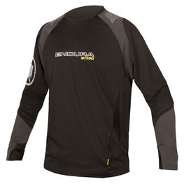 Cycling summer long sleeve jersey - MT500 BURNER SUMMER - grey/black