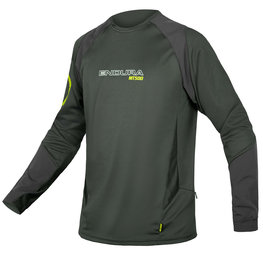Cycling summer long sleeve jersey - MT500 BURNER SUMMER - green