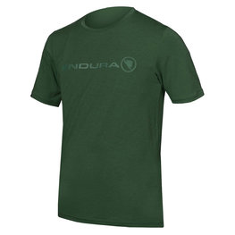 Cycling short sleeve t-shirt - SINGLETRACK MERINO - green