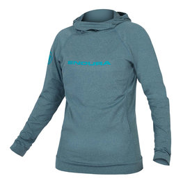 hoodie - SINGLETRACK LADY - blue