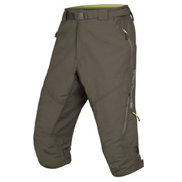 Cycling 3/4 lenght shorts without bib - HUMMVEE II 3/4 - brown
