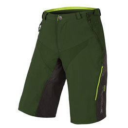 Cycling shorts without bib - MT500 SPRAY BAGGY - green/black
