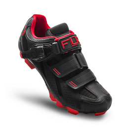 FLR Cycling shoes - F65 MTB - black/red