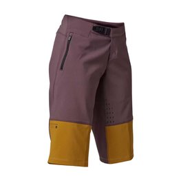 FOX Cycling shorts without bib - DEFEND SHORTS LADY - brown