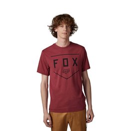 FOX Cycling short sleeve t-shirt - SHIELD - bordeaux