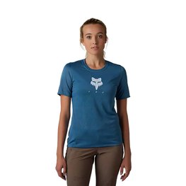 FOX Cycling short sleeve jersey - RANGER TRU DRI LADY - blue