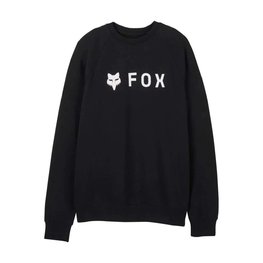 FOX hoodie - ABSOLUTE FLEECE CREW - black