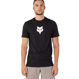 FOX Cycling short sleeve t-shirt - FOX HEAD PREMIUM - black