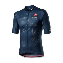 CASTELLI Cycling short sleeve jersey - GIRO STELVIO 2020 - blue