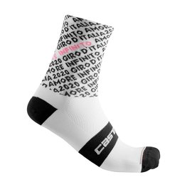 CASTELLI Cyclingclassic socks - GIRO 103 - black/white