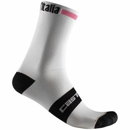 CASTELLI Cyclingclassic socks - GIRO D'ITALIA 2021 - white/black