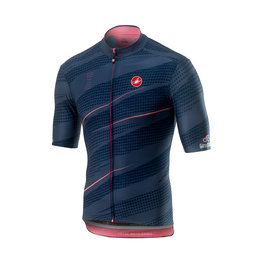 CASTELLI Cycling short sleeve jersey - GAVIA MORTILO 2019 - blue/pink