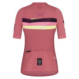 GOBIK Cycling short sleeve jersey - STARK LADY - bordeaux/pink/yellow
