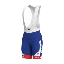 ALÉ Cycling bib shorts - GROUPAMA FDJ 2018 - blue