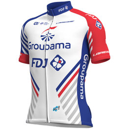 ALÉ Cycling short sleeve jersey - GROUPAMA FDJ 2018 - white/blue/red