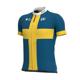 ALÉ Cycling short sleeve jersey - GROUPAMA FDJ 2020 - yellow/blue