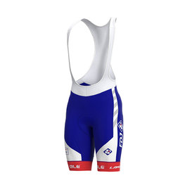 ALÉ Cycling bib shorts - GROUPAMA FDJ 2020 - red/blue/white