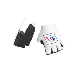 ALÉ Cycling fingerless gloves - GROUPAMA FDJ 2019 - white