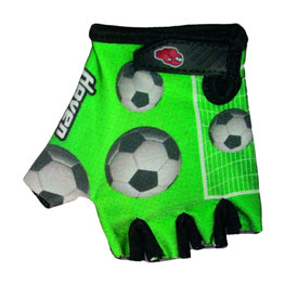 HAVEN Cycling fingerless gloves - DREAM KIDS - green/white/black