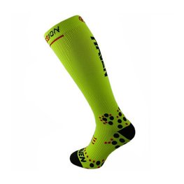 HAVEN Cycling knee-socks - EVOTEC SILVER - black/yellow