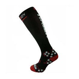 HAVEN Cycling knee-socks - EVOTEC SILVER - white/black