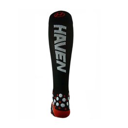 HAVEN Cycling knee-socks - EVOTEC SILVER - white/black
