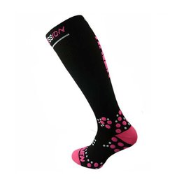 HAVEN Cycling knee-socks - EVOTEC SILVER - pink/black