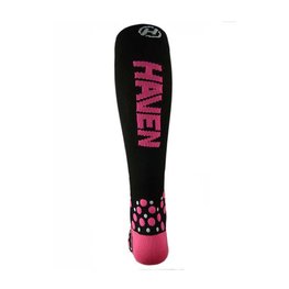HAVEN Cycling knee-socks - EVOTEC SILVER - pink/black